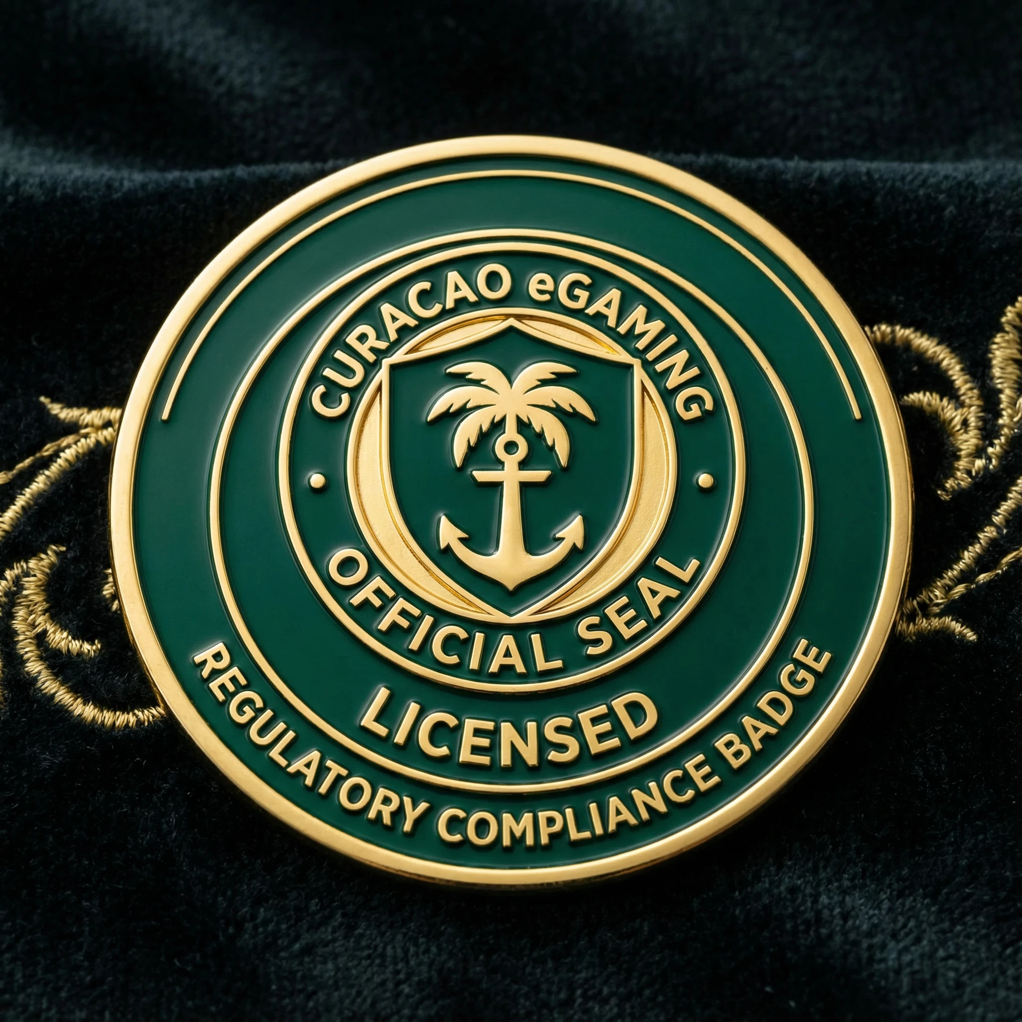 Sello de licencia Curaçao eGaming certificación oficial
